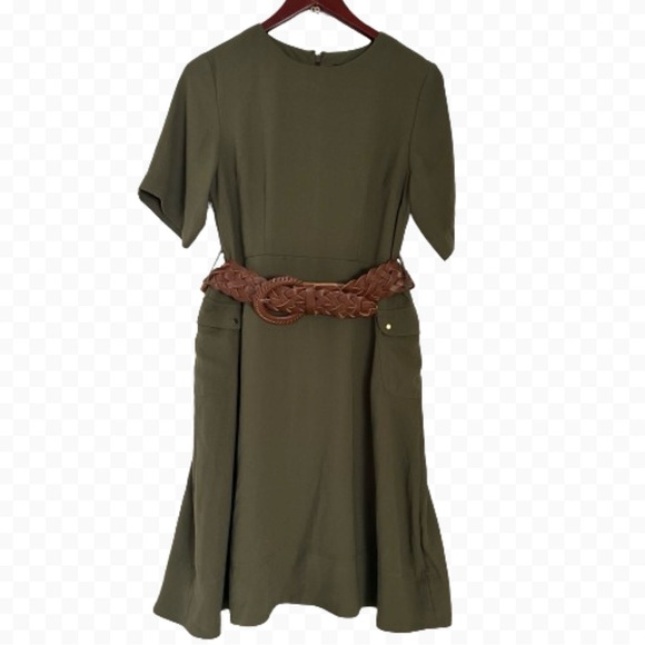 Van Heusen Dresses & Skirts - Van Heusen Green Midi Dress Size M Polyester